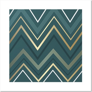 Abstract zigzag Posters and Art